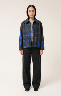 Wool Screenprinted Jacket