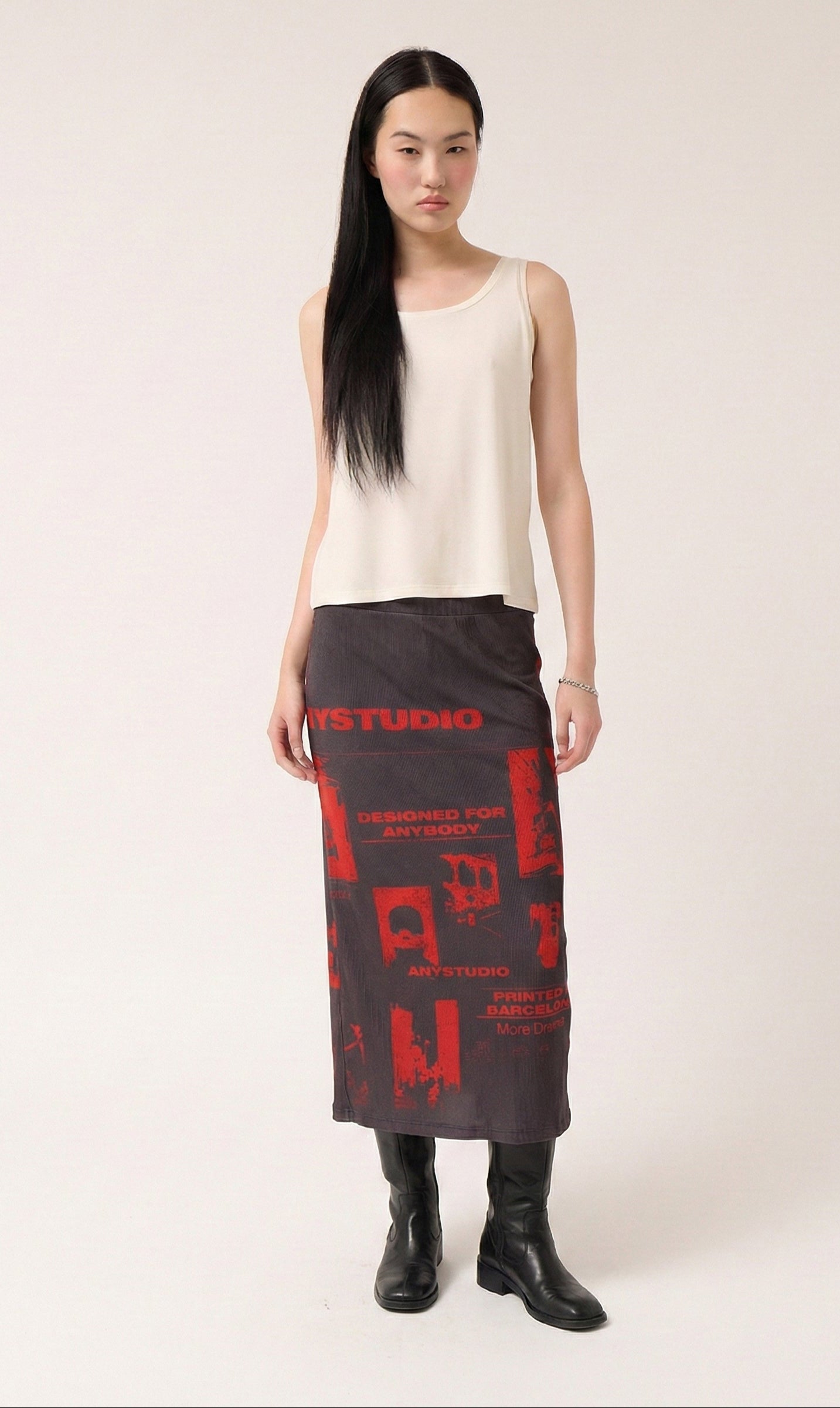 Screenprinted Modal Skirt