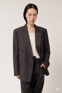 Virgin Wool Oversized Blazer