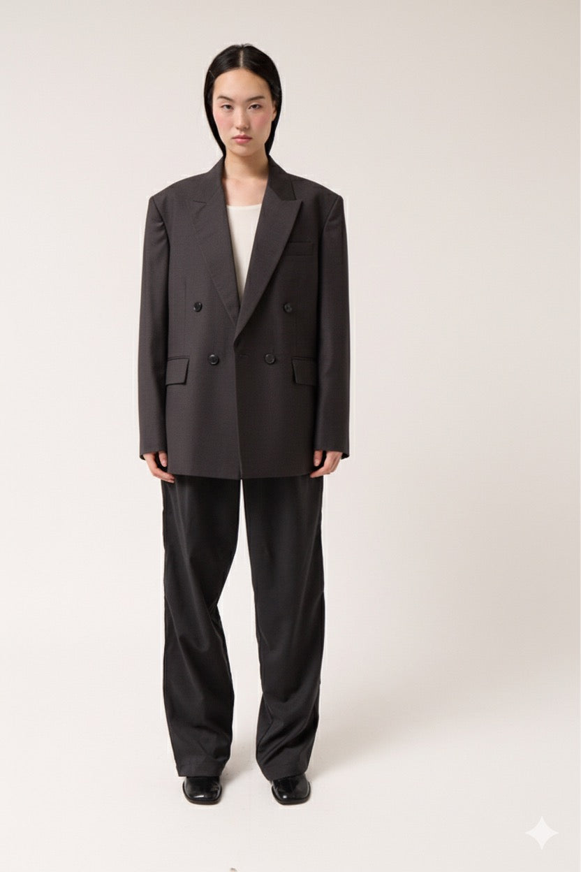Virgin Wool Oversized Blazer