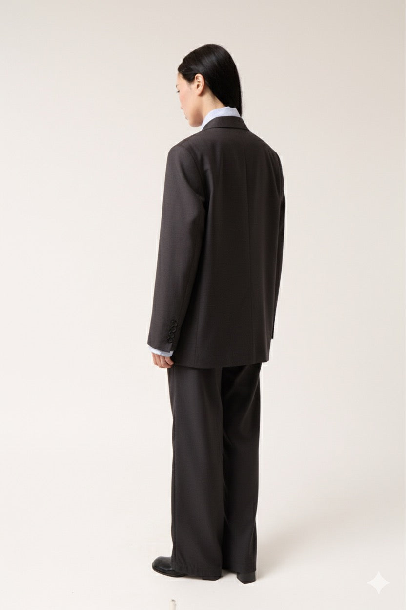 Virgin Wool Oversized Blazer