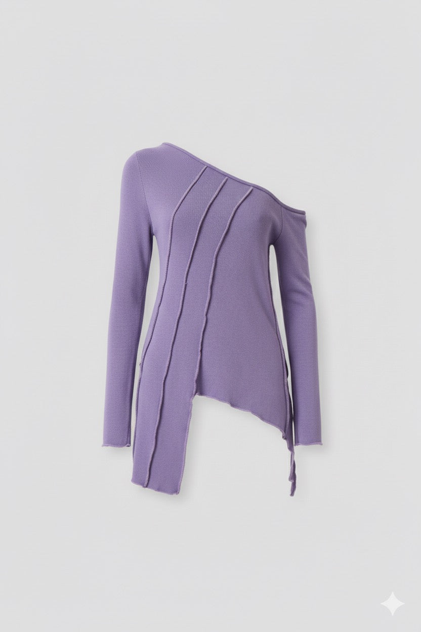 Asymmetric Knit Top